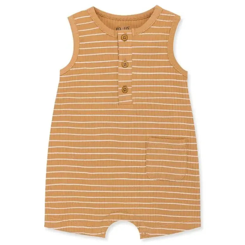 Litlle Me - Baby Boy Focus Kids Desert Tropics Rib Romper  Image 1