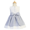Lito - Cotton Embroidered Eyelet Dress, Blue  Image 2