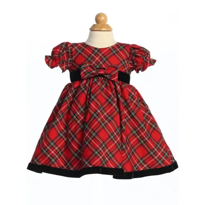 Lito - Plaid Christmas Dress Red, Green & Black Image 1