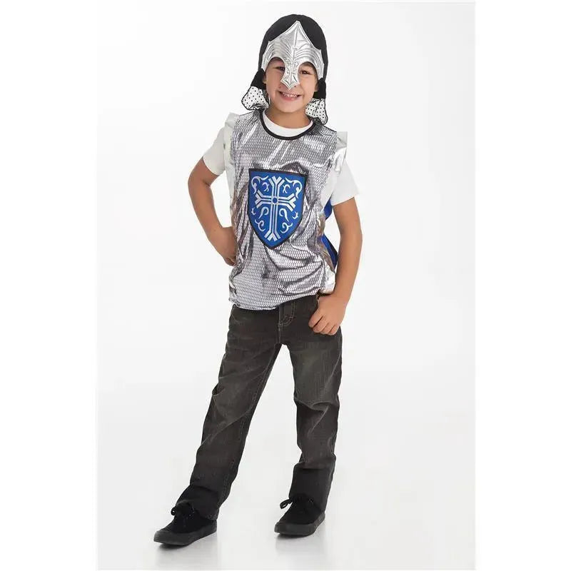 Little Adventures Blue Crusader & Silver Helmet Set, 3-8 Yrs. Image 1