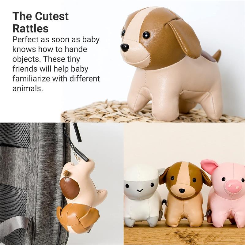 Little Big Friends - Tiny Friends Rattle Toy, Adrien The Dog Image 4