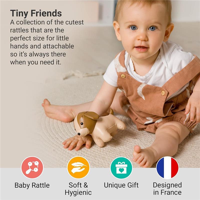 Little Big Friends - Tiny Friends Rattle Toy, Adrien The Dog Image 5
