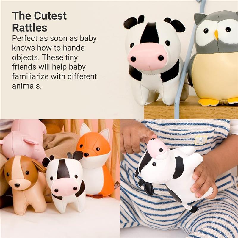 Little Big Friends - Tiny Friends Rattle Toy, Emma The Cow Image 4