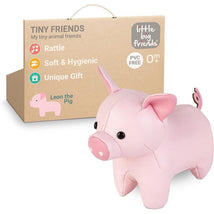 Little Big Friends - Tiny Friends Rattle Toy, Leon The Pig Image 1