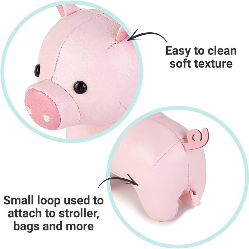 Little Big Friends - Tiny Friends Rattle Toy, Leon The Pig Image 5