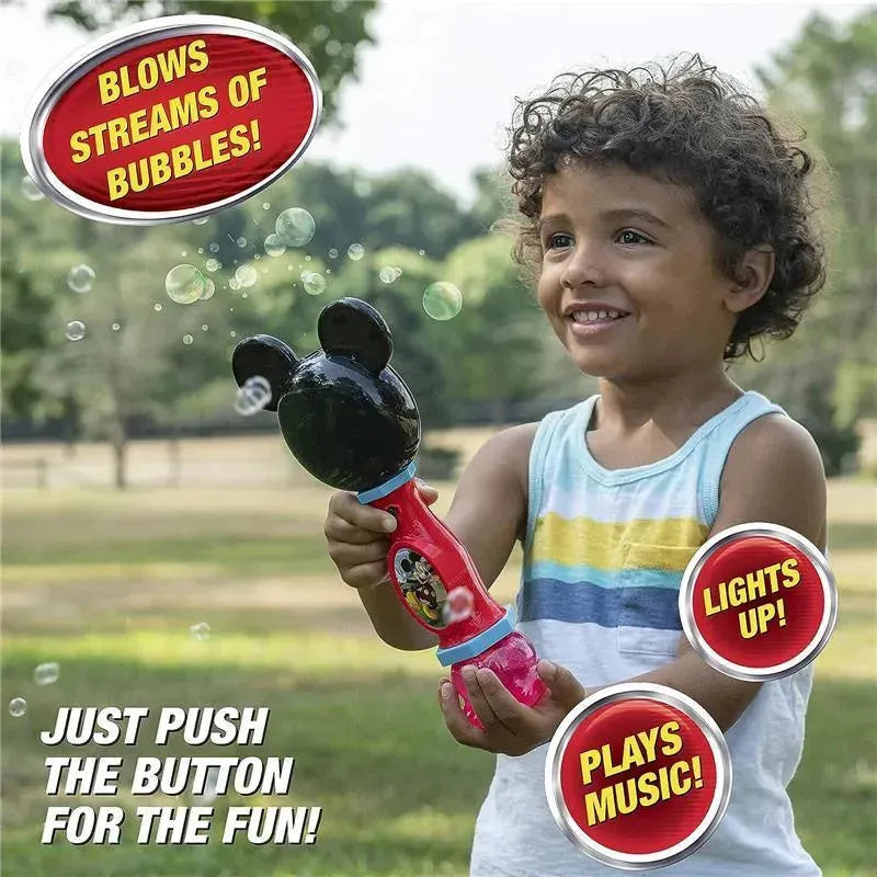 Little Kids - Disney Mickey Mouse Light & Sound Musical Bubble Wand Image 3