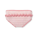 Little Me 2Pc Hand Crocheted Owl Hat & Diaper Cover - Pink Image 3