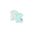 Little Me - 2Pk Baby Boy Dinos Rompers Image 1