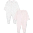 Little Me - 2Pk Baby Girl Charms Footies Pink Image 1