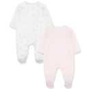 Little Me - 2Pk Baby Girl Charms Footies Pink Image 2