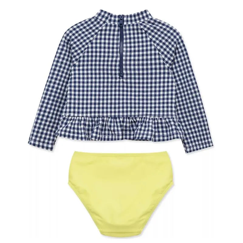 Little Me - 2Pk Baby Girls Gingham Rashguard Swim Set Image 2
