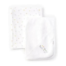 Little Me - 2Pk Baby Puppy Moon Receiving Blankets Set Image 1