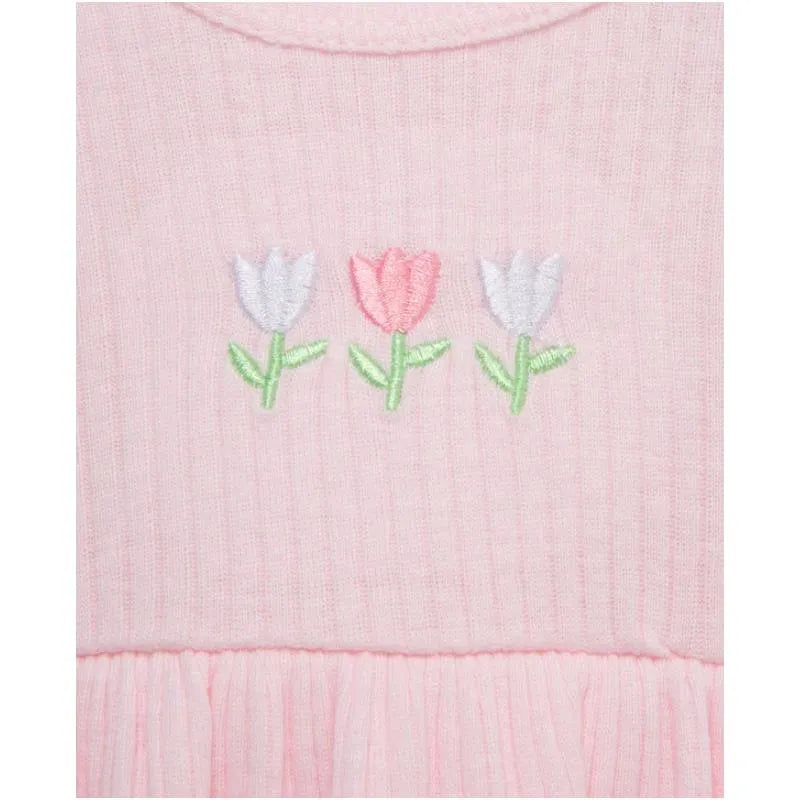 Little Me - 2Pk Tulips Baby Bsuit Dress Pink Image 2