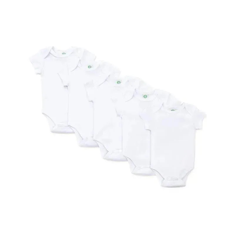 Little Me - 5 Pk Bodysuits Short Sleeve, White Image 1