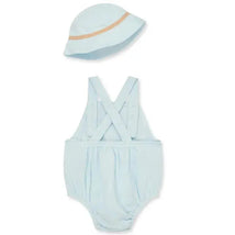 Little Me - Baby Boy Sunsuit & Hat Image 2