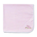 Little Me Baby Bunnies Receiving Blanket, Pink Stripe Image 1