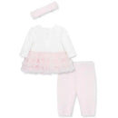 Little Me - Baby Girl Ballerina Tutu Set & Headband, Pink Image 2