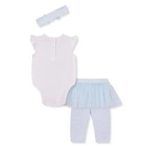 Little Me - Baby Girl Daisy Skegging Set, Blue Image 2