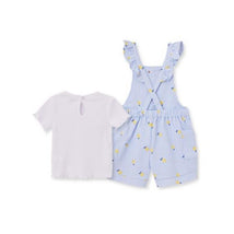 Little Me - Baby Girl Lemon Knit Jumper Set, Blue Image 2