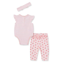 Little Me - Baby Girl Strawberries Bodysuit & Legging Set, Pink Image 2