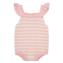 Little Me - Baby Girl Striped Bubble, Pink Image 2