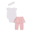 Little Me - Baby Girl Sweet Skegging Set, Pink Image 2