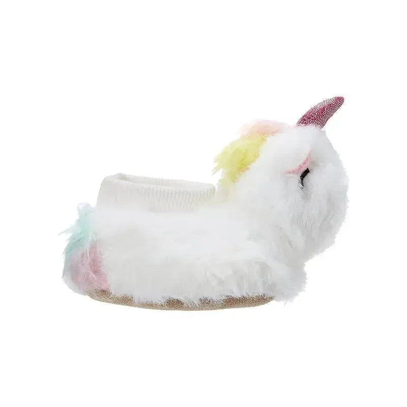 Little Me - Baby Ivory Faux Fur Unicorn, 0/6M Image 4