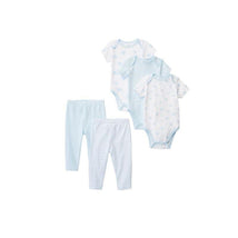 Little Me - Bears Bodysuit Pant Set 5Pc, Blue Image 1