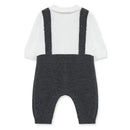 Little Me - Dressy Coverall, Grey 9M Image 3