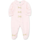 Little Me - Gold Dot Footie, Pink  Image 4