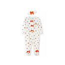 Little Me - Harvest Footie Hat, Ivory Print  Image 2