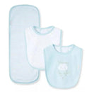 Little Me - New World B Bib-Burp, Blue Image 1