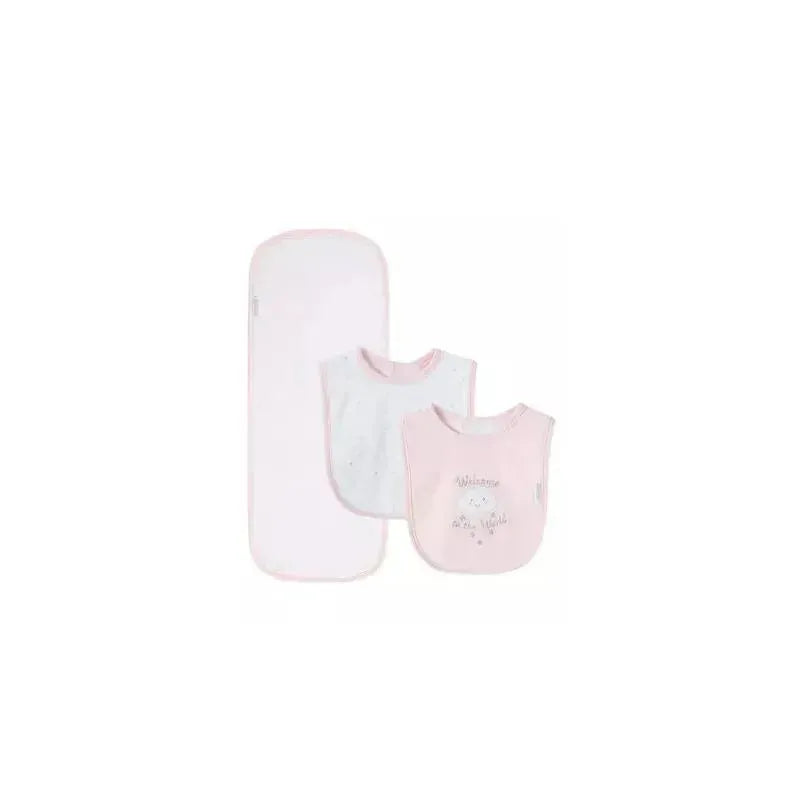 Little Me - New World G Bib-Burp, Pink Image 1