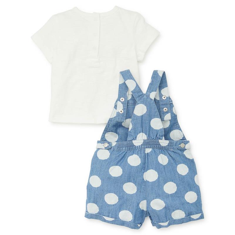 Little Me - Polka Dot Shortall Set - Baby clothing Image 2