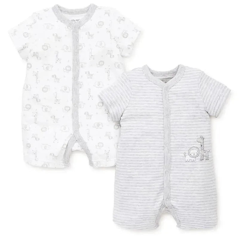 Little Me Safari 2-Pack Romper - Grey Image 1