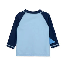 Little Me - Shark Long Sleeve Rashguard, Blue Image 2
