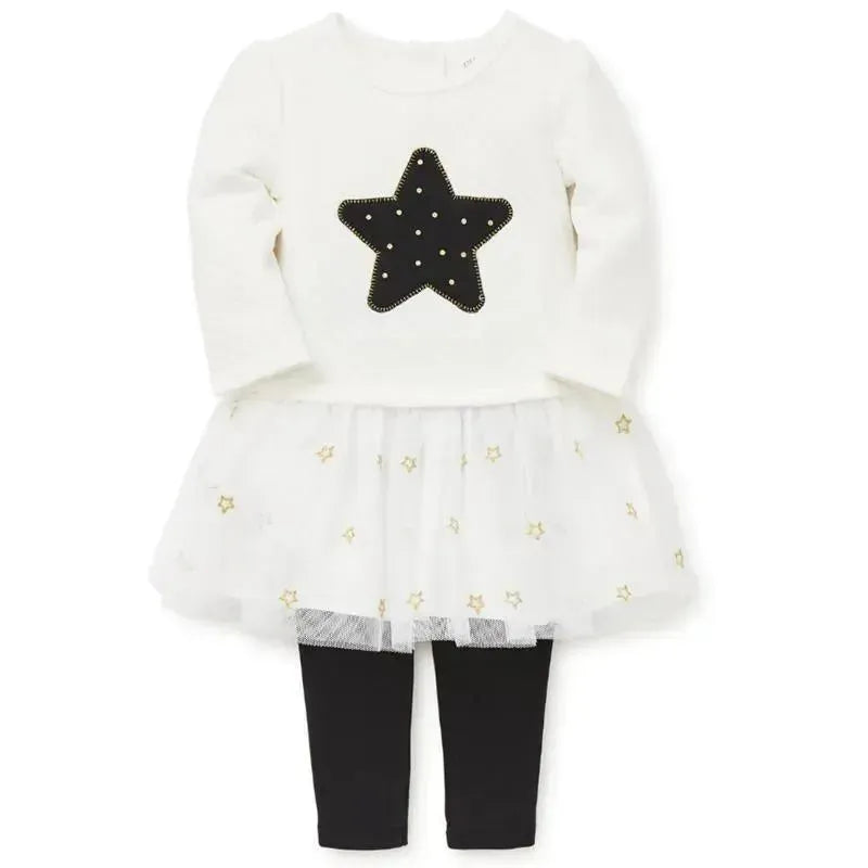 Little Me Star Tutu Play Set White/Black Image 2
