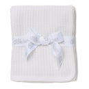 Little Me White Cable Knit Blanket Image 1