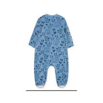 Little Me - Woodland Print Footie, Blue  Image 2