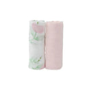 Little Unicorn - 2Pk Deluxe Muslin Swaddle, Blush Peony Image 3