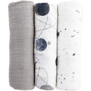 Little Unicorn - 3Pk Cotton Muslin Swaddle, Planetary 2 Image 4