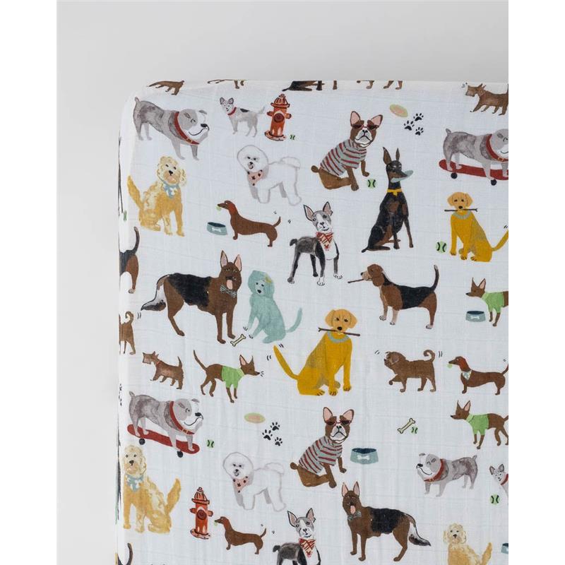 Little Unicorn Cotton Muslin Crib Sheet Woof Image 5