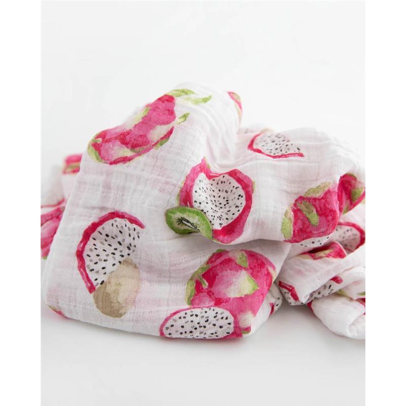 Little Unicorn Cotton Muslin Swaddle Blanket Single - Pitaya Image 5