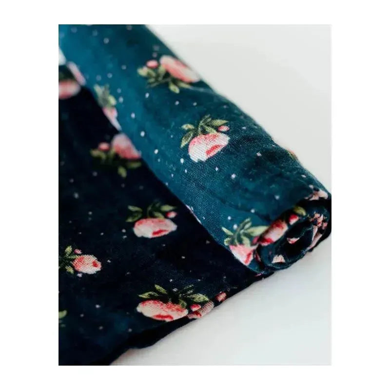 Little Unicorn Cotton Muslin Swaddle Single - Midnight Rose Image 2