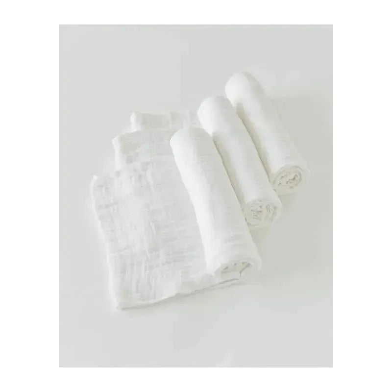 Little Unicorn Cotton Swaddle Set, White Image 1