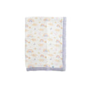 Little Unicorn - Deluxe Muslin Baby Quilt, Rainbows & Raindrops Image 1