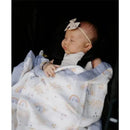 Little Unicorn - Deluxe Muslin Baby Quilt, Rainbows & Raindrops Image 3