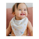 Little Unicorn Deluxe Muslin Reversible Bandana Bib, Rainbows & Raindrops Image 6