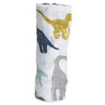 Little Unicorn - Muslin Swaddle, Dino Friends Image 2