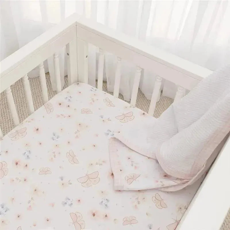 Living Textiles - 100% Cotton Jersey Crib Fitted Sheet, Fly Away Image 4